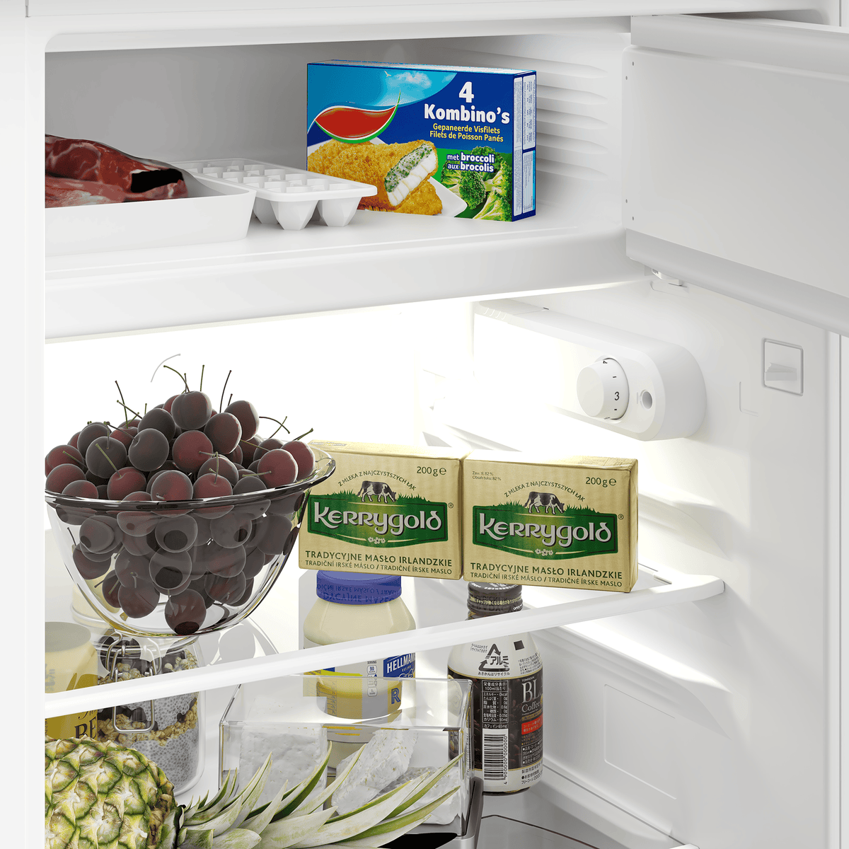 Beko Frigider Frigider 1 Usa Beko B1754N | Incorporabil, 110L, Clasa E, LED, 54.5x54.5x86.6cm