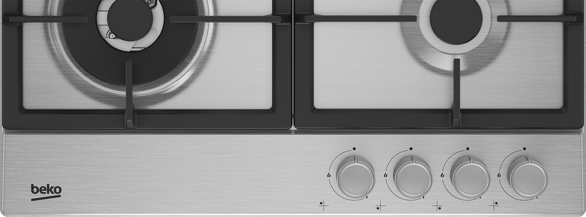 Beko Plita incorporabila Plita Incorporabila Beko HIAW64225SX | 60cm, 4 Arzatoare, Wok, Inox, 58x51x4.6cm