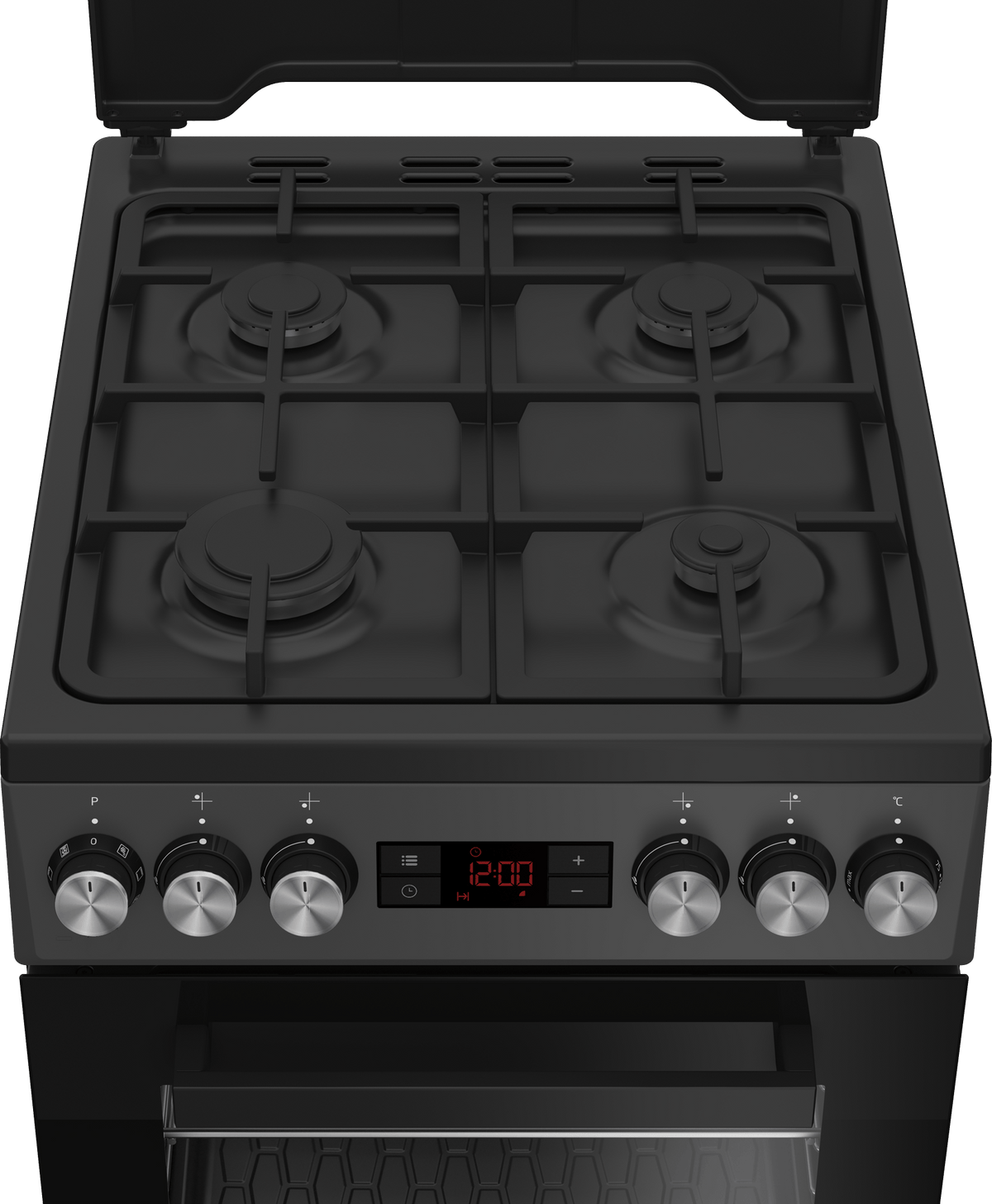 Beko Aragaz Aragaz Beko FSM52330DAON | 4 Arzatoare, Cuptor Electric, 8 Functii, Grill, 50x60x85cm