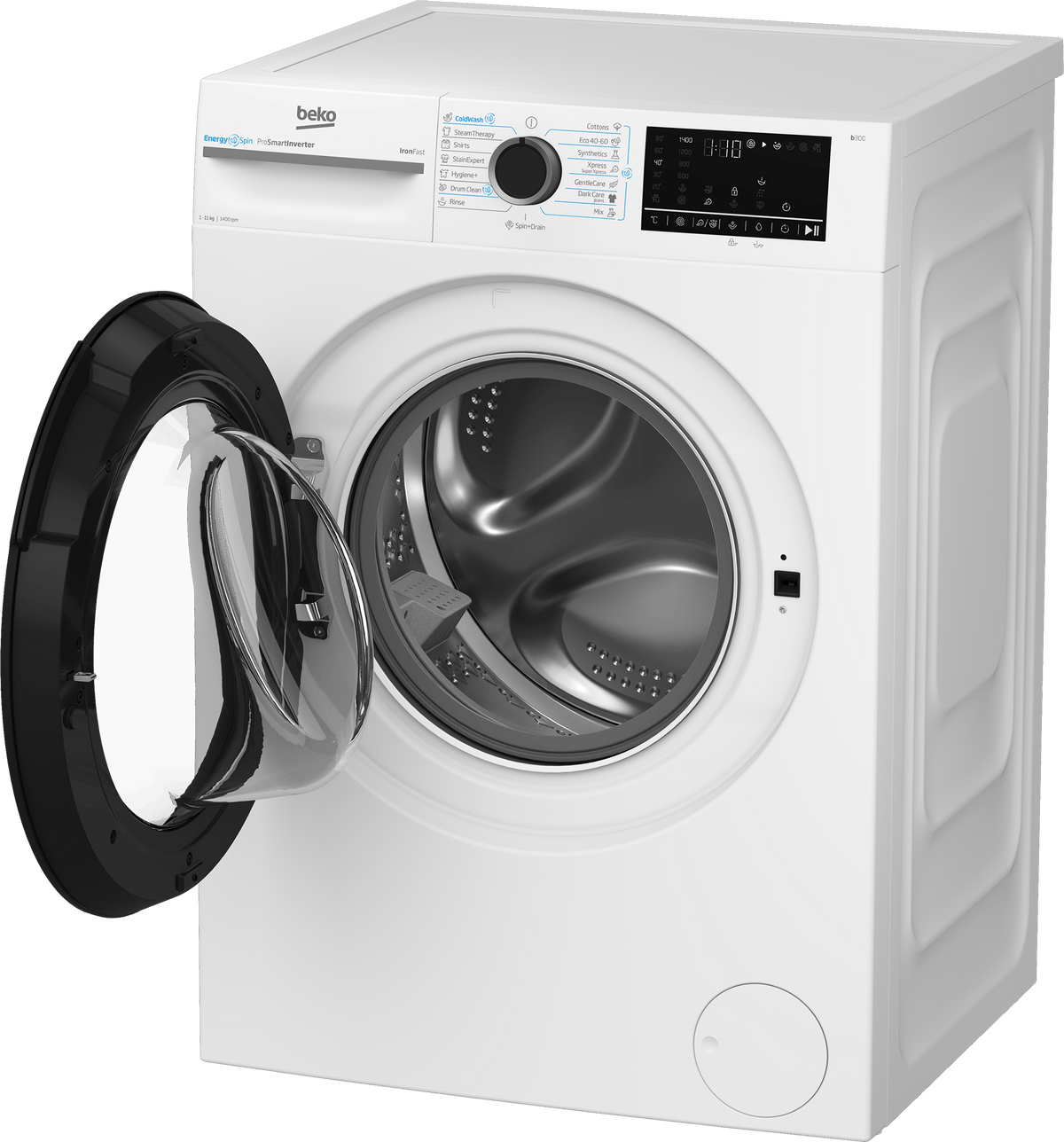 Beko Masina de spalat rufe Masina de spalat rufe Beko BM3WFST411415W | 11kg, 1400 RPM, 15 programe, Clasa A, Alb, 63x60x84.5cm