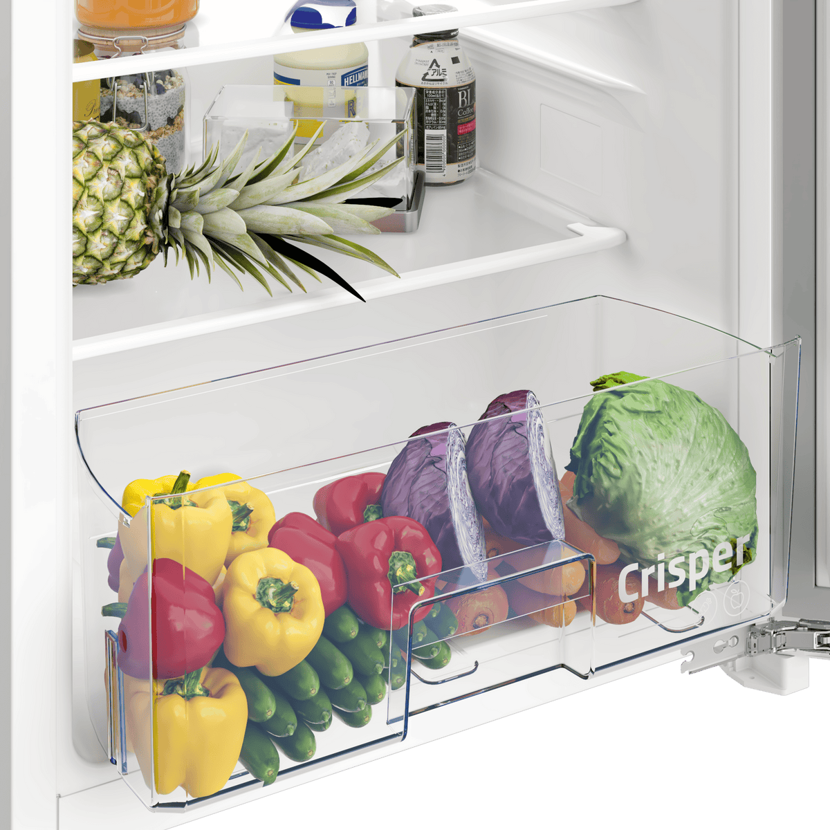Beko Frigider Frigider 1 Usa Beko B1754N | Incorporabil, 110L, Clasa E, LED, 54.5x54.5x86.6cm