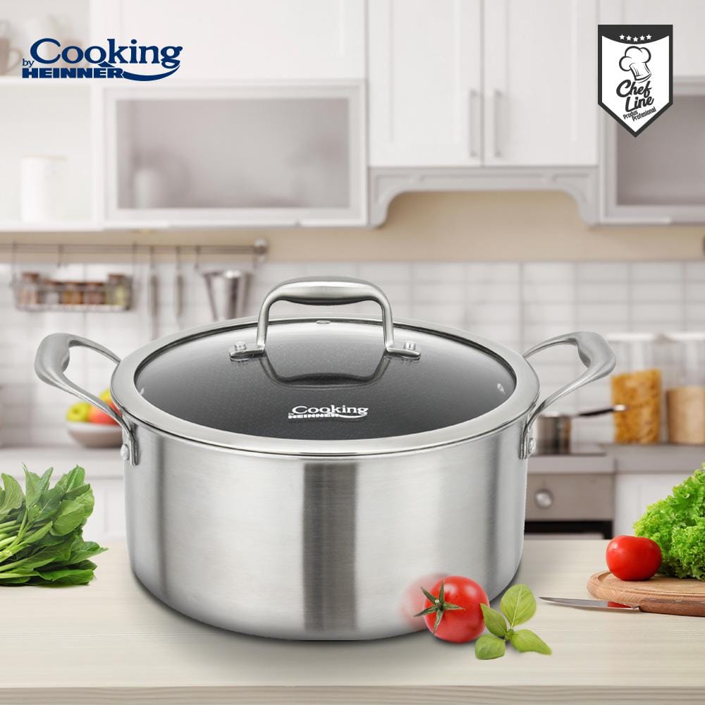 Heinner Oala Oala Heinner HR-MRK-28 | 28cm, 7L, Inox 3 Straturi, Capac Sticla