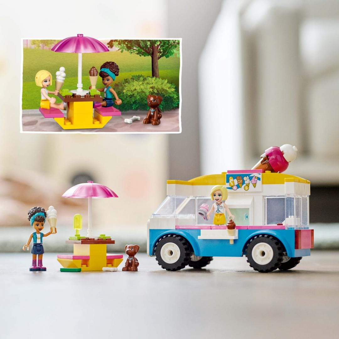 Lego Jucării Set Constructie LEGO Friends 41715 | Ice-cream Truck, Camion Inghetata, Cadou