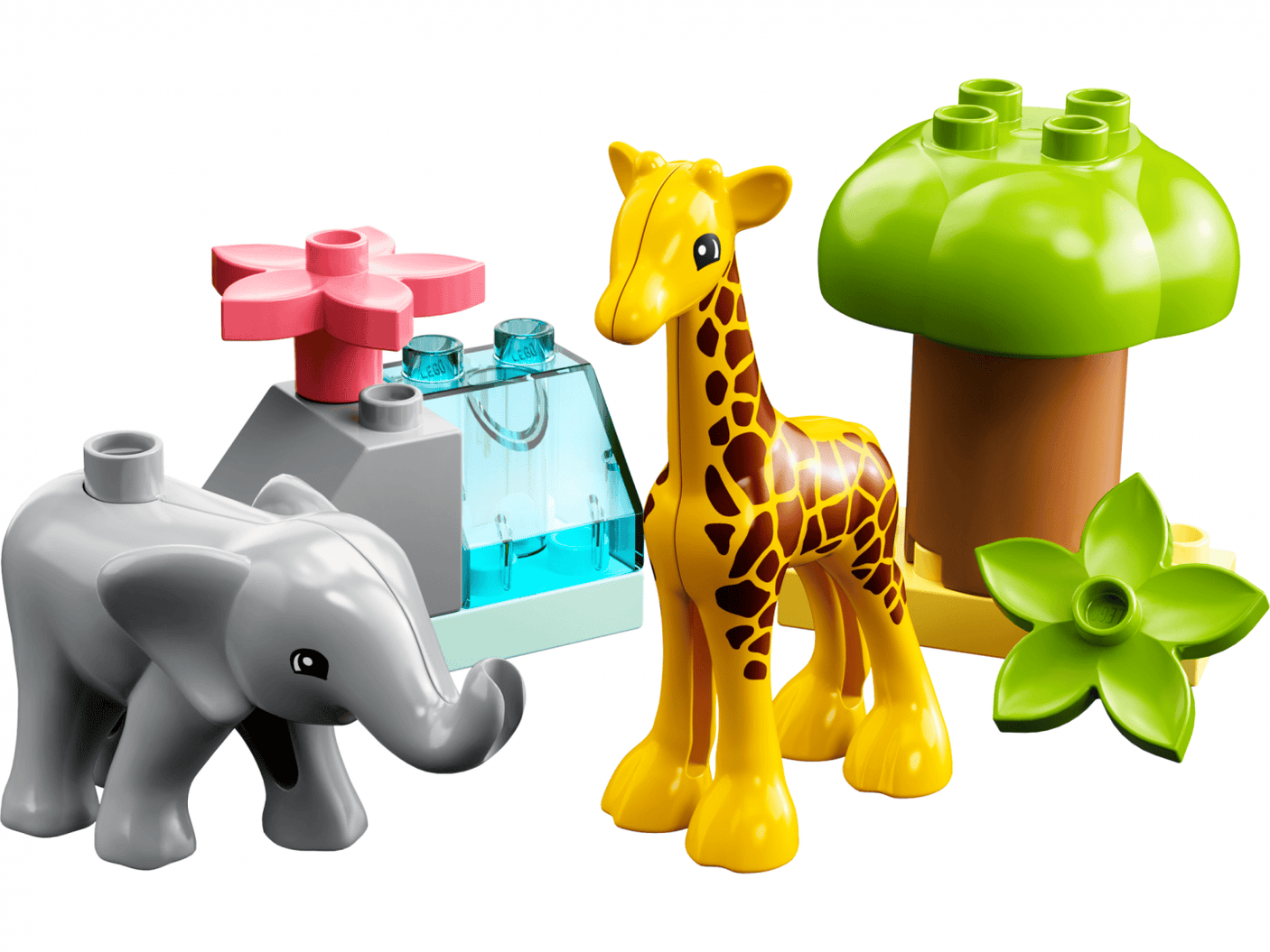 Lego Jucării Set Constructie LEGO DUPLO 10971 | Wild Animals of Africa, 10 Animale, Cadou