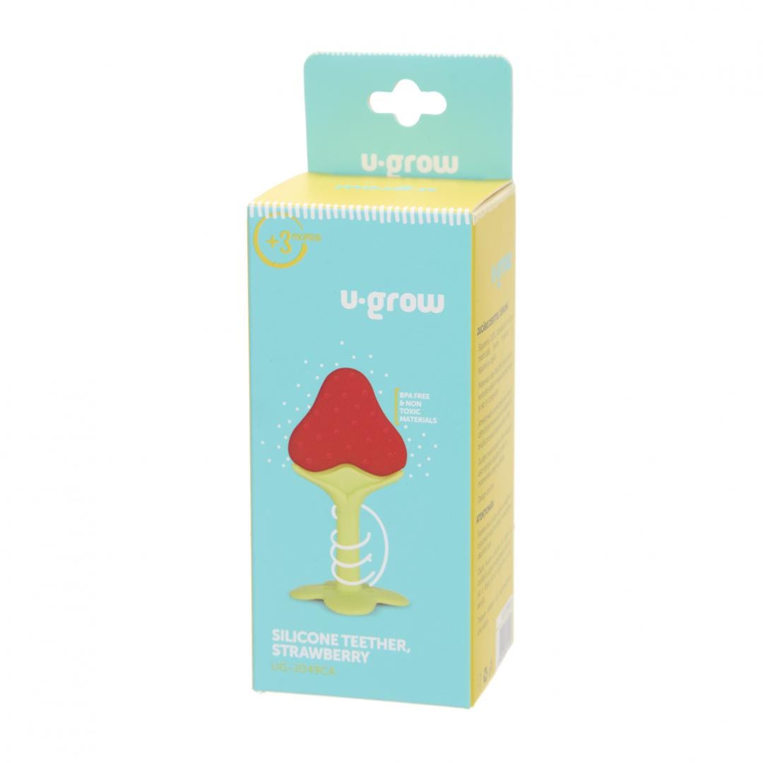 U-Grow Jucării Jucarie Dentitie U-Grow UG-JD49CA | Capsuna, Bebelusi, Sigura