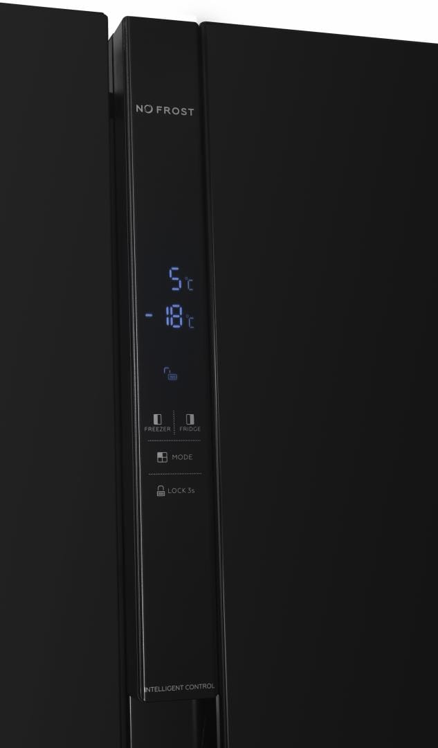 Heinner Side by side Side by Side Heinner HSBS-H439NFBKWDE++ | 439L, No Frost, A++, Negru, 90x59.5x177cm