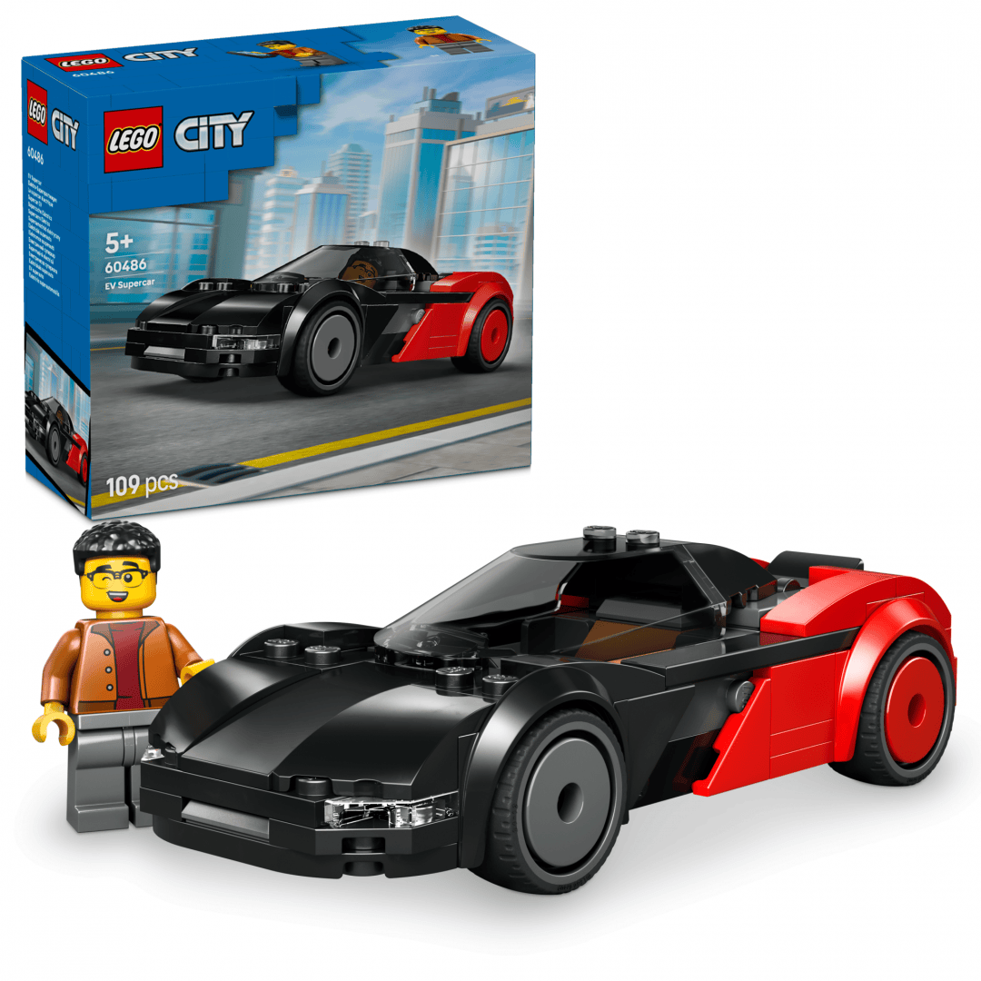 Lego Jucării Set Constructie LEGO City 60486 | Supermasina Electrica, Cadou Copii