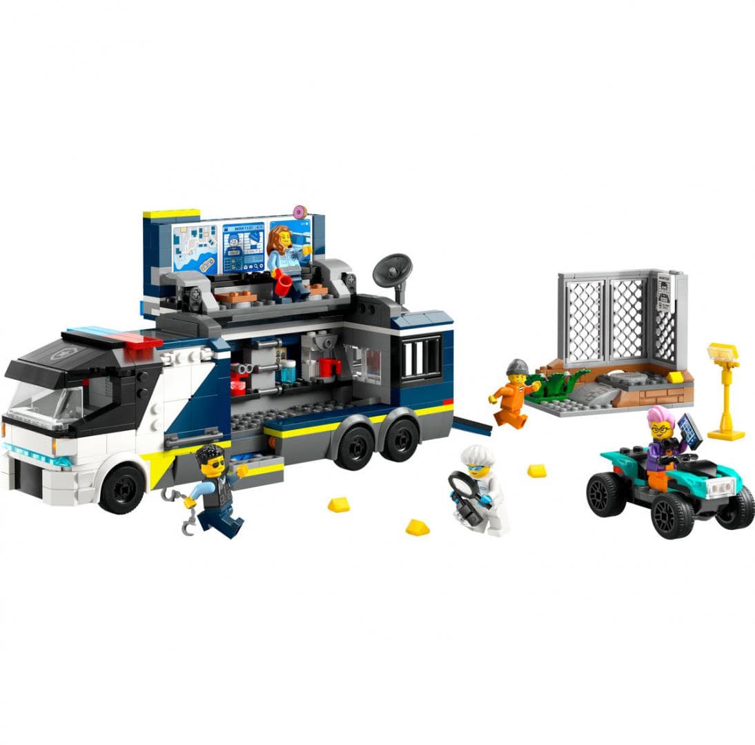 Lego Jucării Set Constructie LEGO City 60418 | Laborator Mobil Criminalistica, 370 Piese, 6+