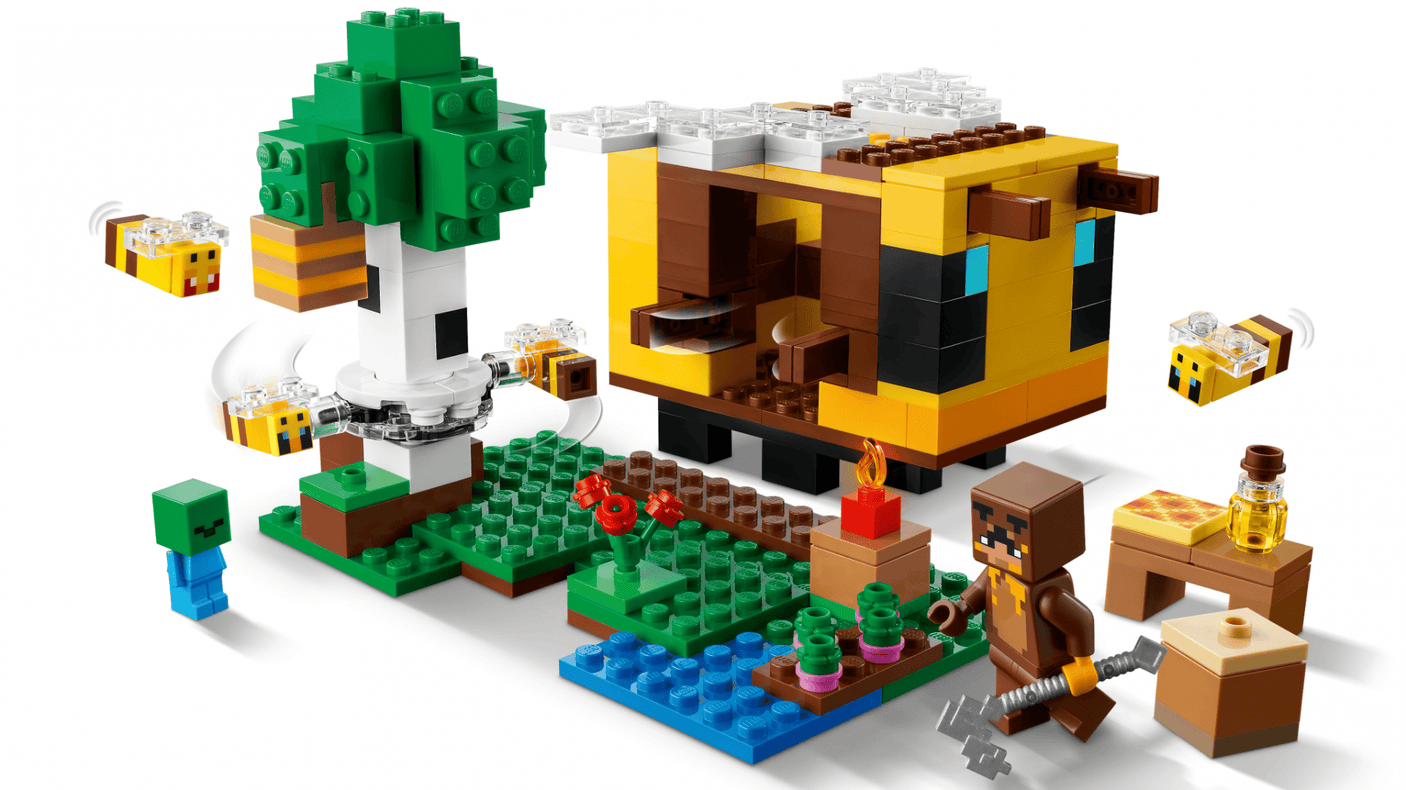 Lego Jucării Set Constructie LEGO Minecraft 21241 | Casuta Albinelor, Cadou Copii