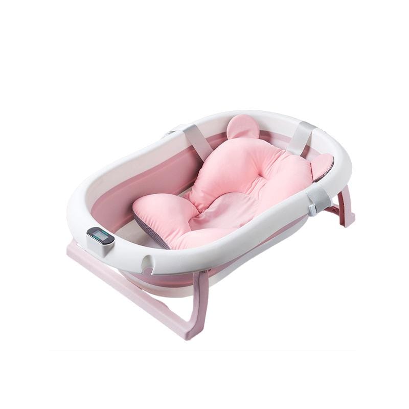 U-Grow Îngrijire bebe Cadita Bebelusi U-Grow UGCT-0055-PK | Pliabila, Termometru Digital, Pernuta, Roz