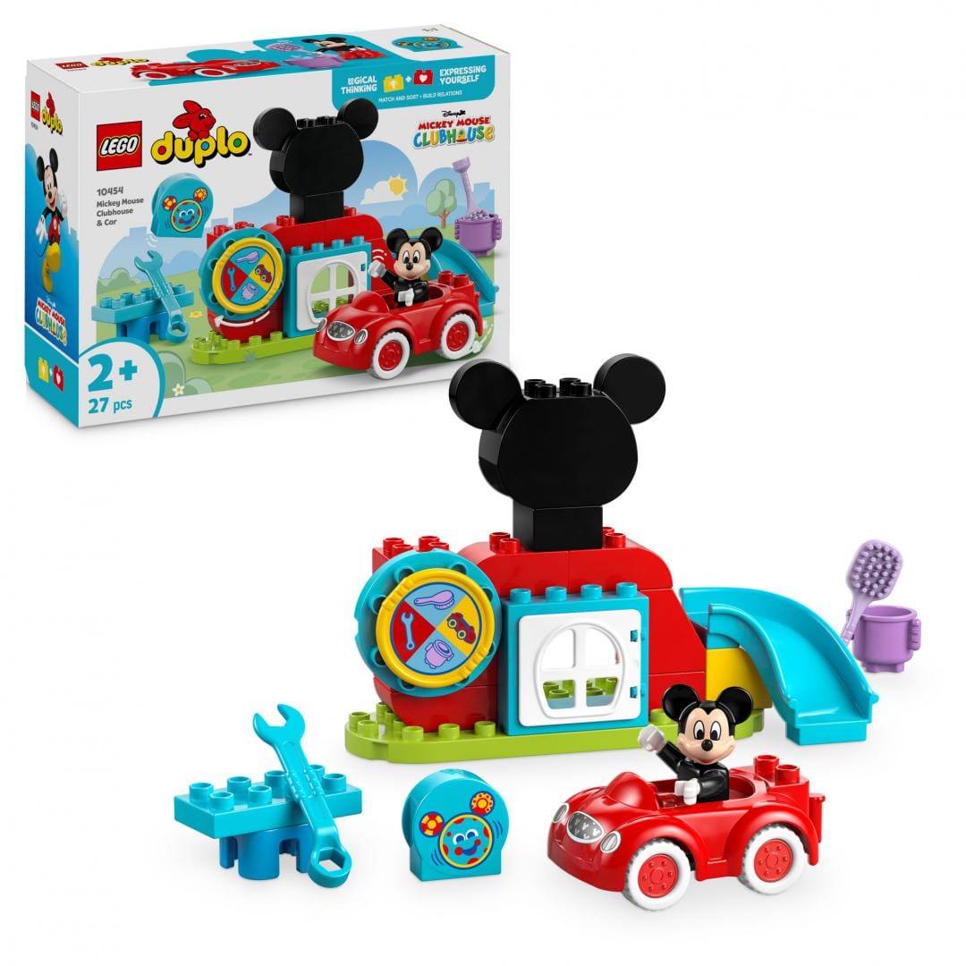 Lego Jucării Set Constructie LEGO 10454 | Mickey Mouse, Loc de Joaca, Masina, Cadou