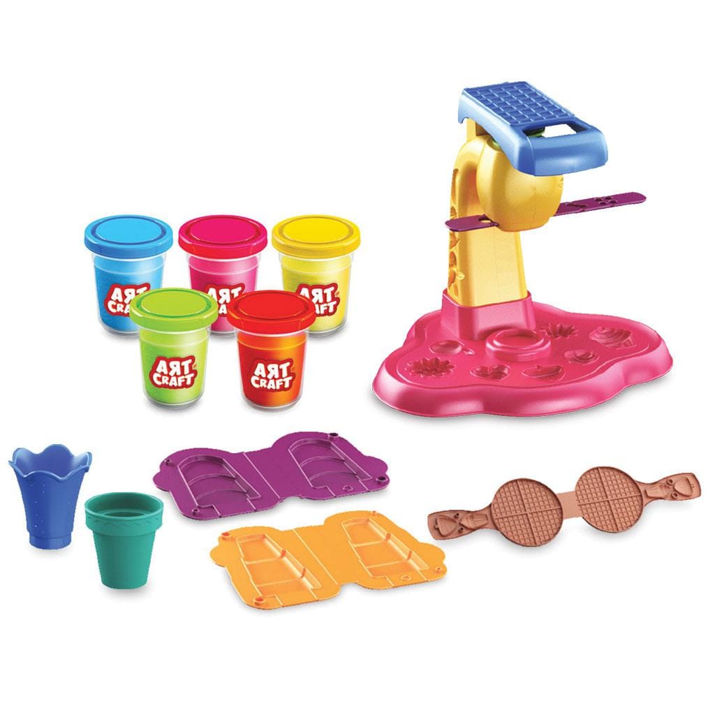 Dede Jucării Pasta Modelatoare Dede DEDE3489 | 280g, Tema Inghetata, Multicolor