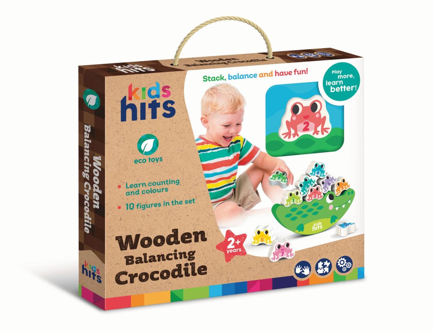 Kids Hits Jucării Jucarie Lemn Kids Hits KH20/033 | Crocodil de Balansare, Interactiv