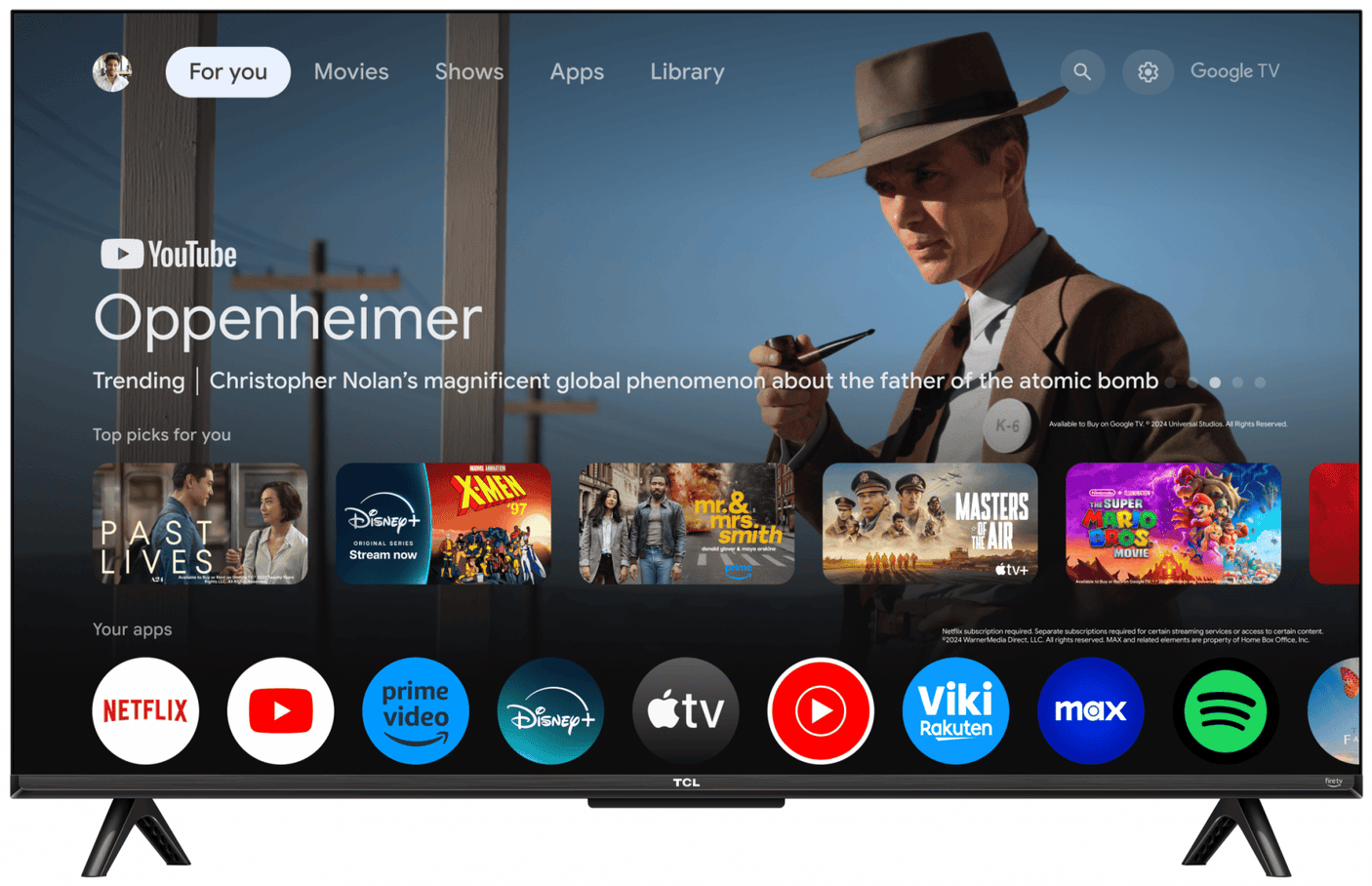 TCL Televizoare Televizor TCL QLED 43T69C | 108 cm, Smart Google TV, 4K Ultra HD, (Model 2025)