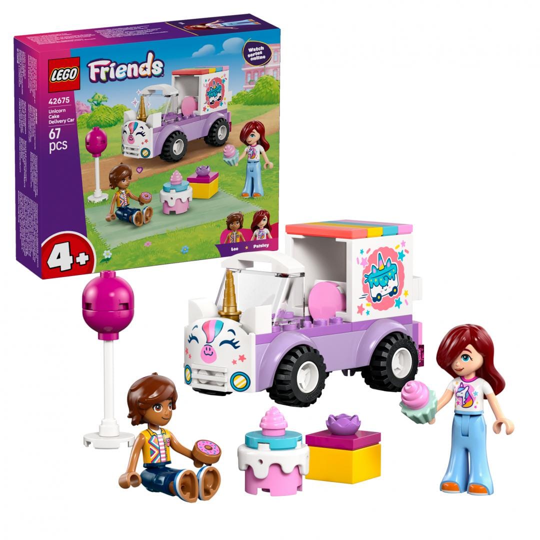 Lego Jucării Set Constructie LEGO 42675 | Masina-Unicorn, Livrare Torturi, Cadou