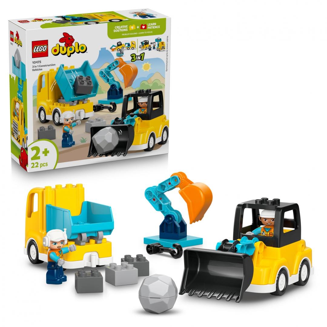Lego Jucării Set Constructie LEGO Creator 3-in-1 10475 | Vehicule Constructii, Multicolor, Cadou