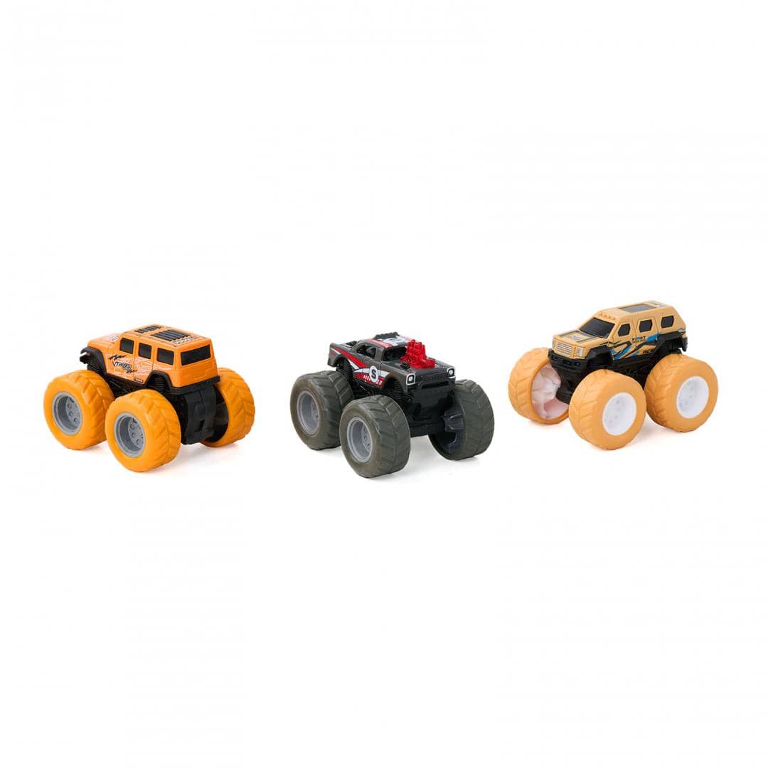 MomKi Jucării Set Jucarii MomKi MOMKI1199-11C | 3 Masini OFF-ROAD, 360 Grade