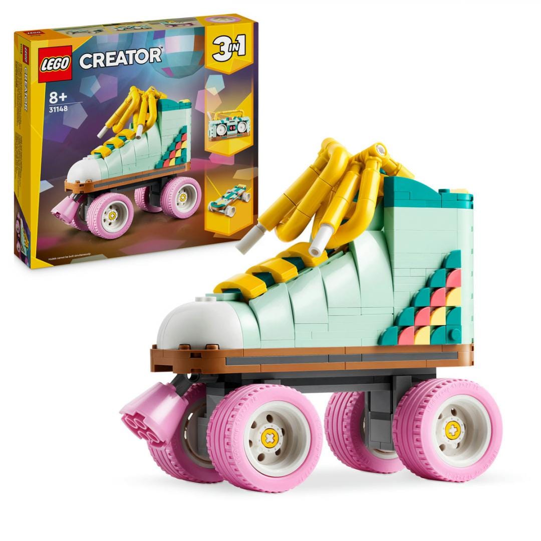 Lego Jucării Set Constructie LEGO Creator 3-in-1 31148 | Patina cu Rotile Retro, Vintage, Cadou