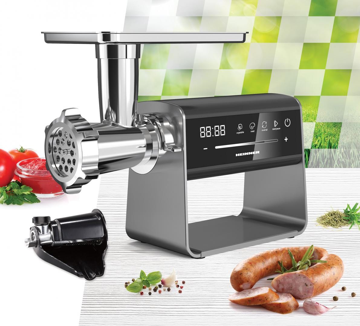 Heinner Masina de tocat Masina de tocat Heinner HMG-DIS2500 | 2500W, Accesorii incluse, Negru