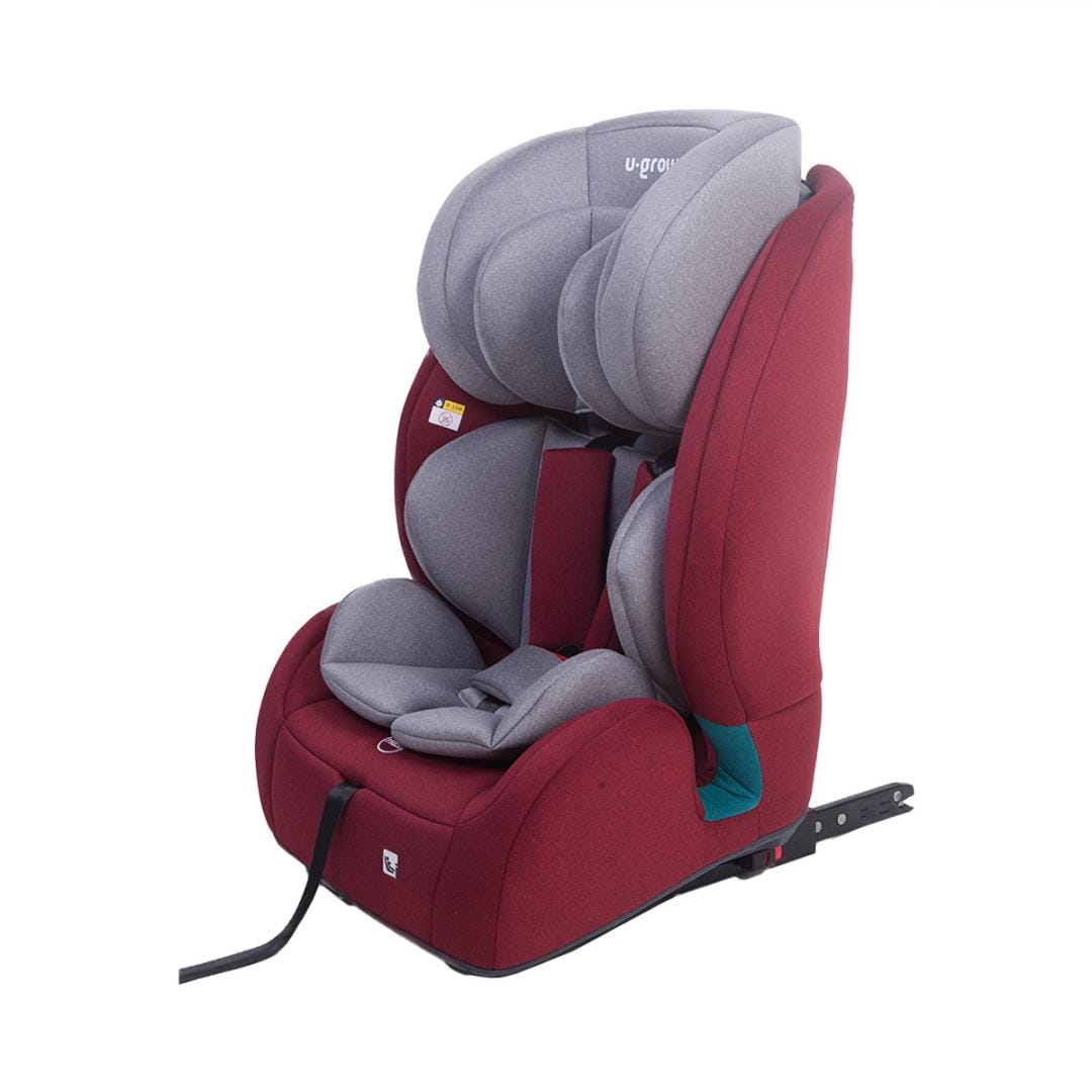 U-Grow Puericultură Scaun Auto Copii U-Grow UG-302IS-RD | 76-150cm, 15 Luni-12 Ani, Isofix, Rosu