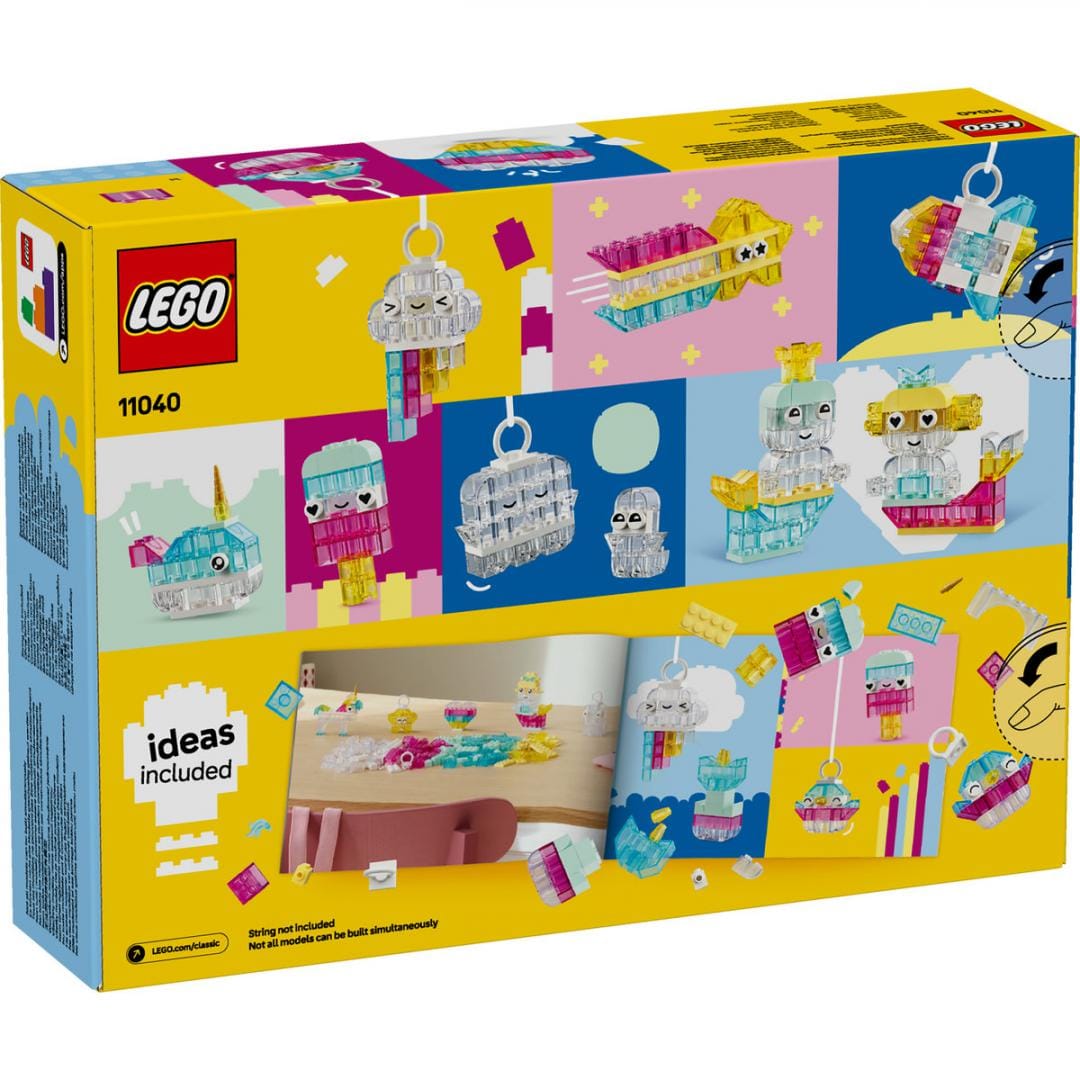 Lego Jucării Set Constructie LEGO 11040 | Cutie Transparenta Magica, Creativ, Cadou