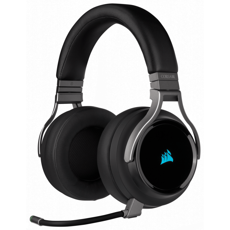 Corsair Casti Căști Gaming Corsair Virtuoso RGB Carbon CA-9011185-EU | Wireless, RGB, Culoare Carbon
