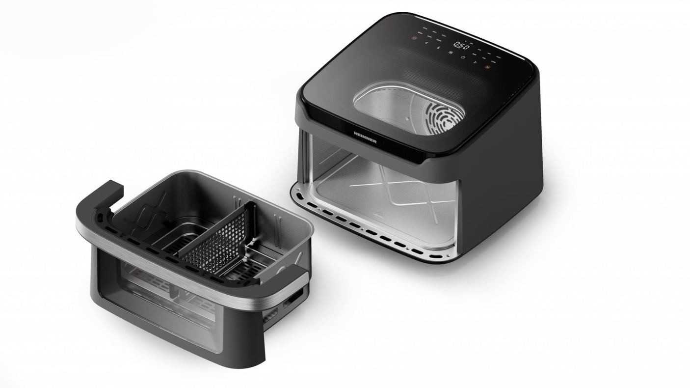 Heinner Air Fryer Air Fryer Heinner HAF-C10DB22GREY | Dubla, 10L, 2400W, Gri