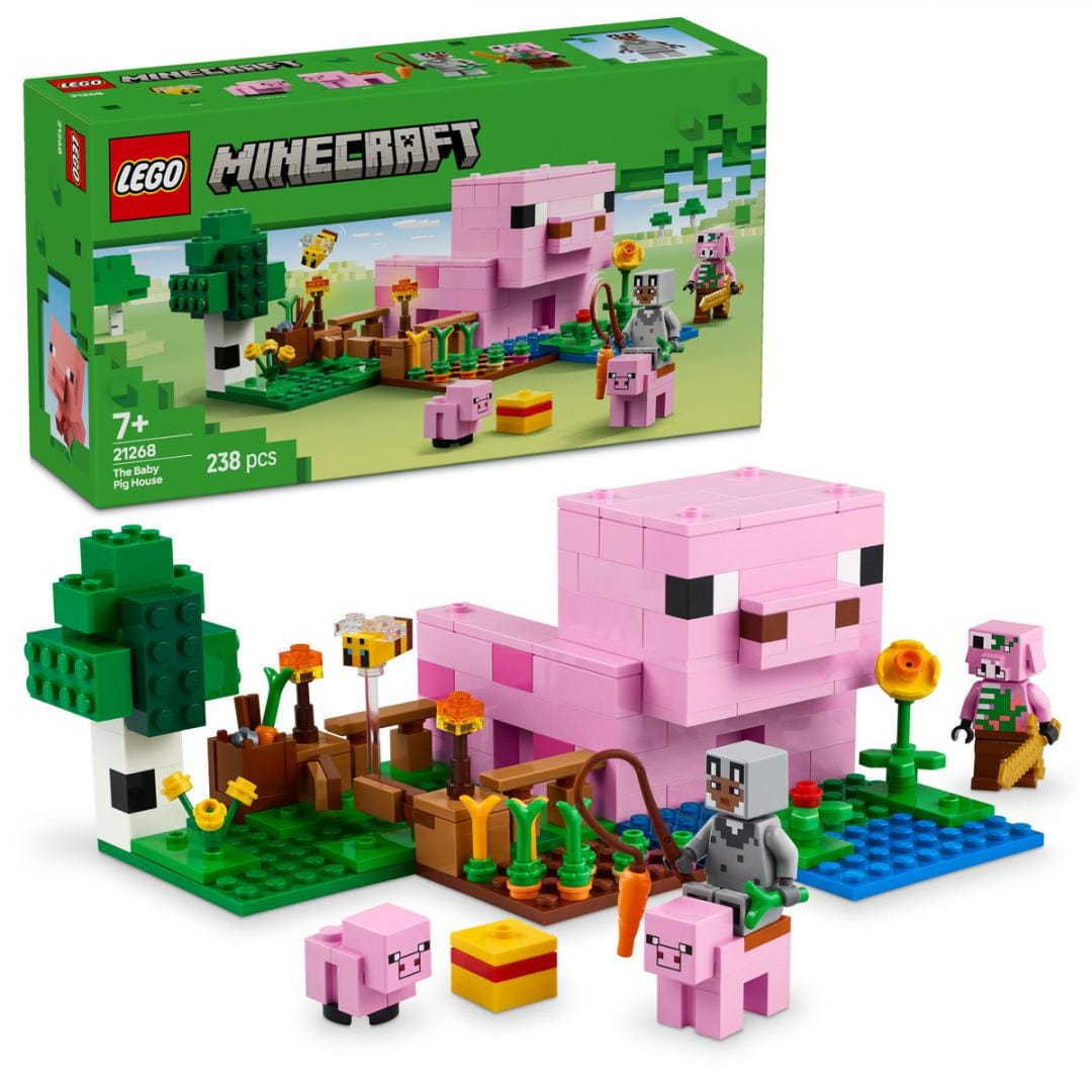 Lego Jucării Set Constructie LEGO Minecraft 21268 | Casa-Purcelus, 490 Piese, Cadou