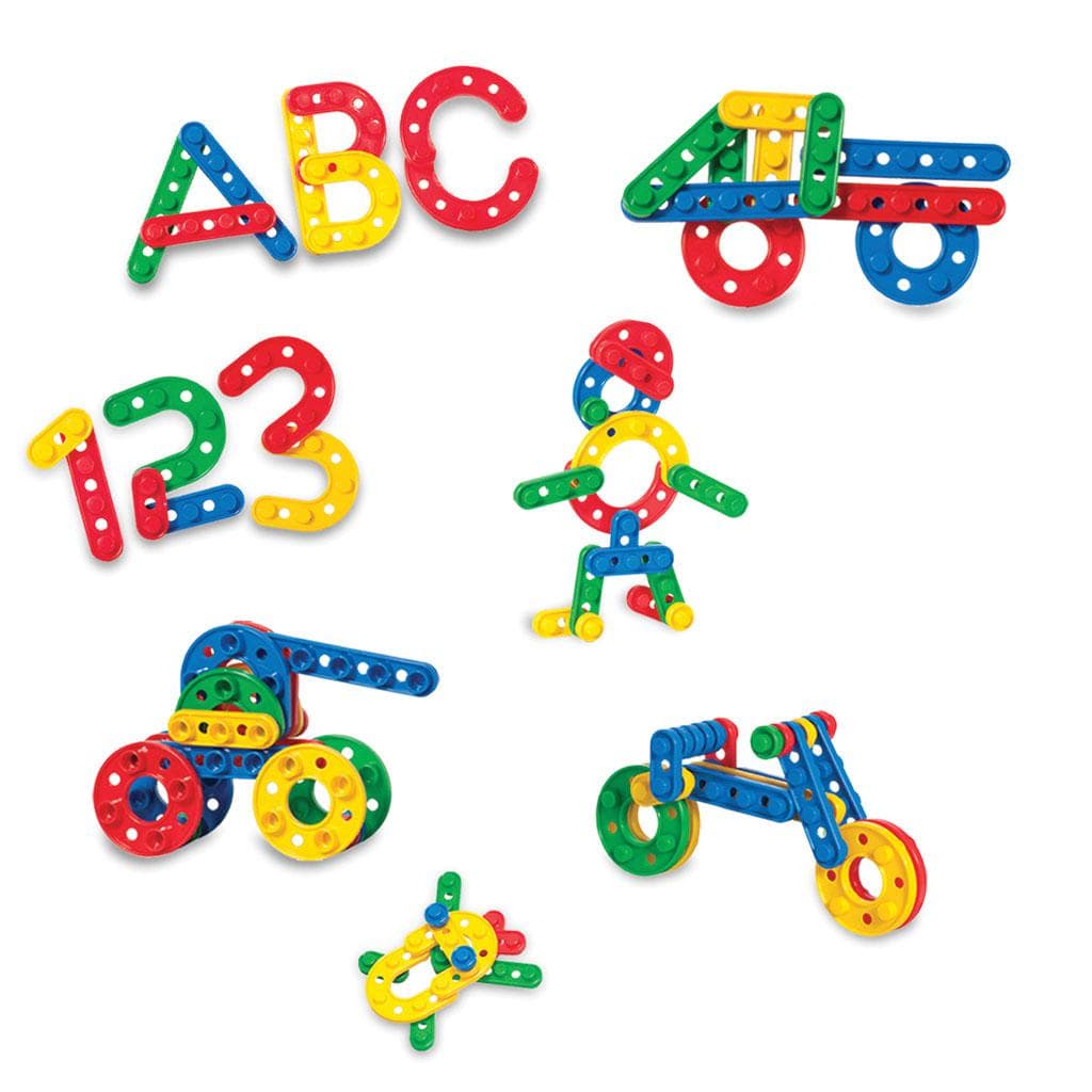 Dede Jucării Set Constructie Dede DEDE3144 | Puzzle Click Click, 96 Piese, Multicolor