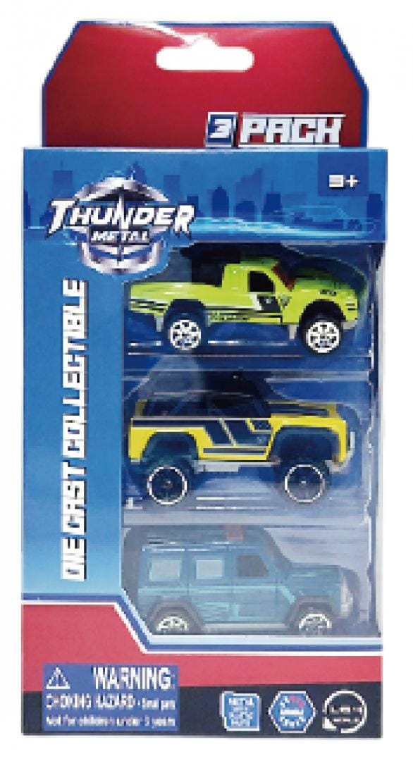 Cevodle Jucării Set Masinute Die Cast Cevodle CEV64002-001MIX | 3 Piese, Scara 1/64, 7.5cm