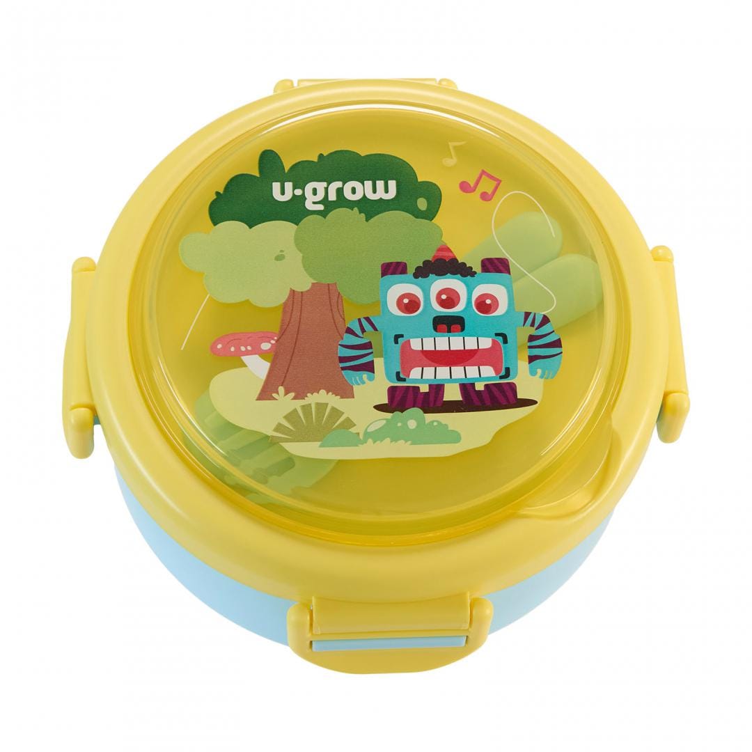 U-Grow Alimentație bebe Caserola Termica U-Grow A-1418BL | Cu Lingurita si Furculita, Blue