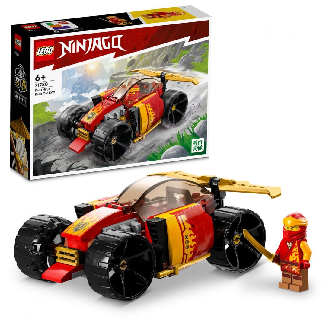 Lego Jucării Set Constructie LEGO Ninjago 71780 | Masina Curse Evo Ninja Kai, Cadou