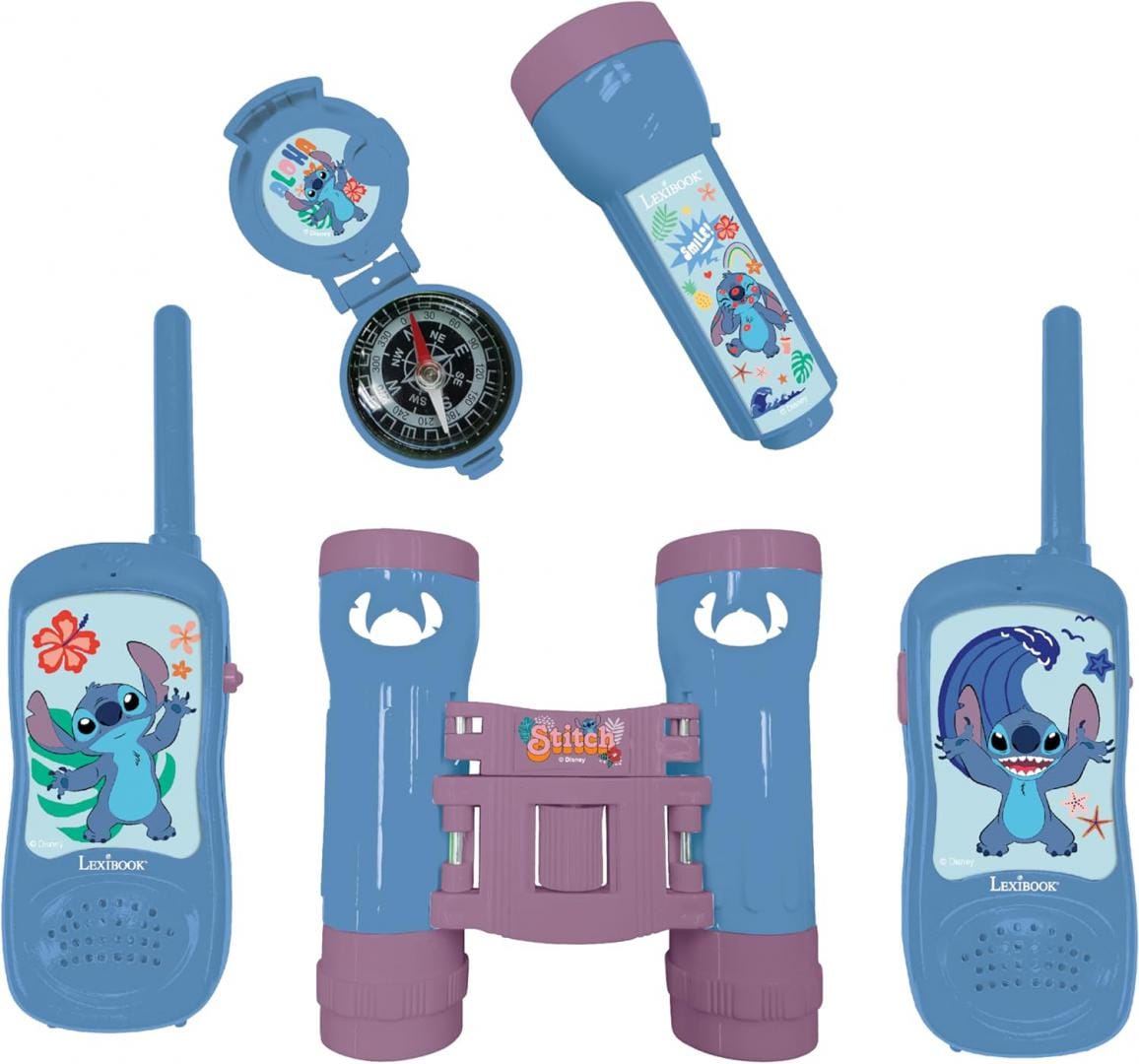 Lexibook Jucării Jucarie Lexibook RPTW12D | Statii Emisie-Receptie, Stitch, Set 2buc, Walkie-Talkie