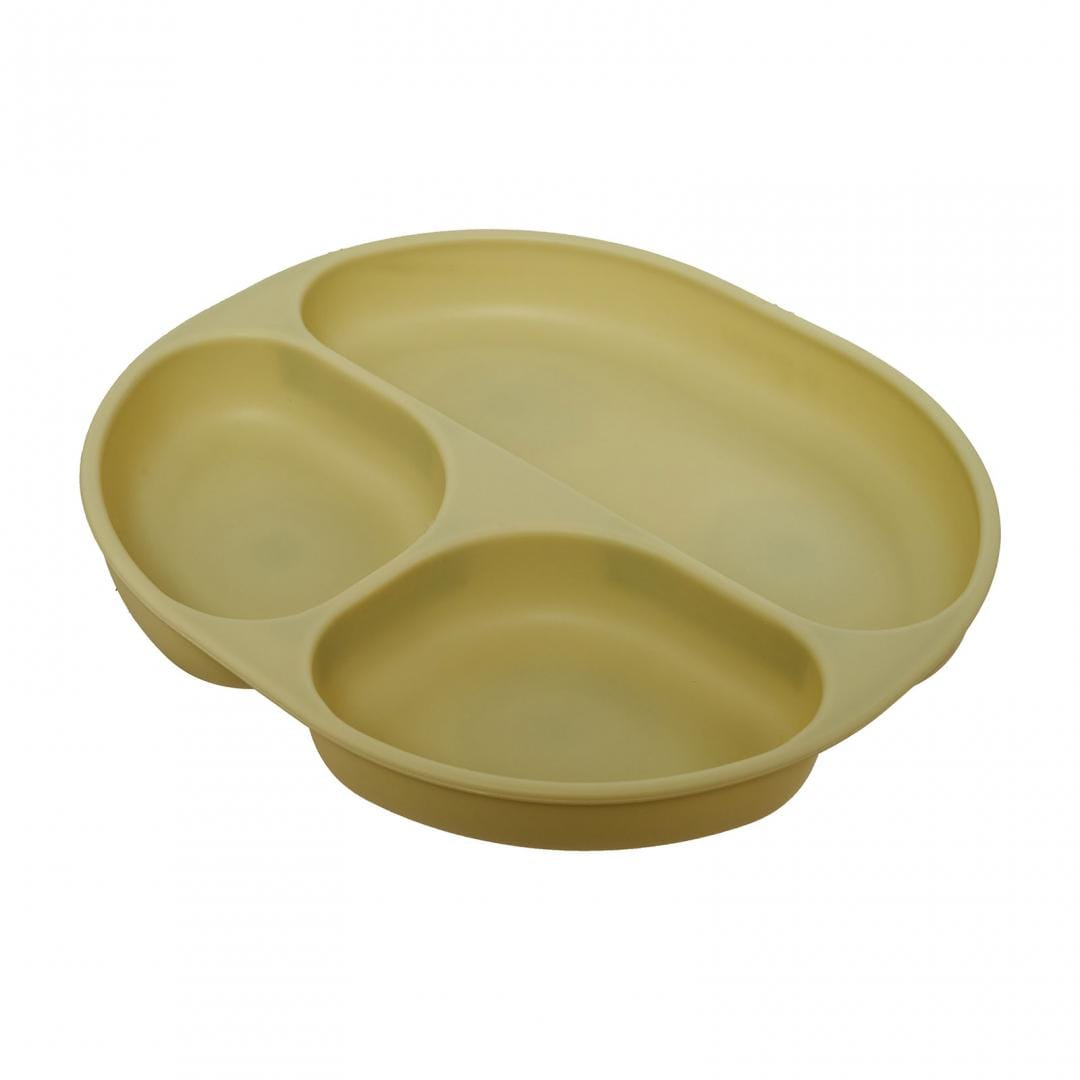 U-Grow Alimentație bebe Set Diversificare Silicon U-Grow UG-SET15OV | 3 Piese, Bol, Farfurie, Cana cu Cioc, Olive