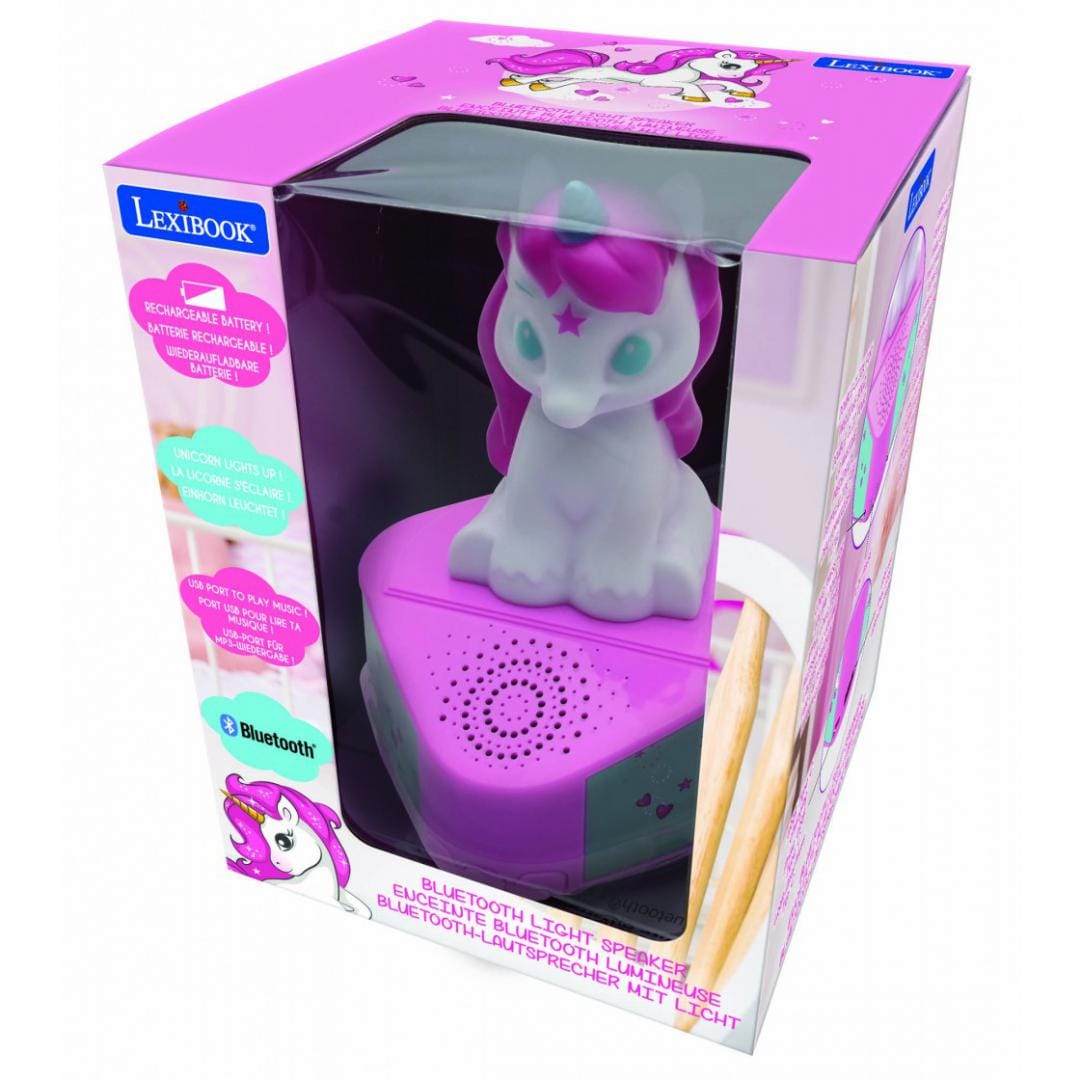 Lexibook Jucării Boxa Lexibook BTD80UNI | Unicorn, Lumini Noapte, Bluetooth, Portabila