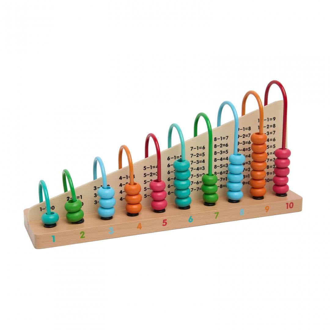 MomKi Jucării Jucarie Educativa MomKi MKT1042 | Numaratoare Colorata din Lemn
