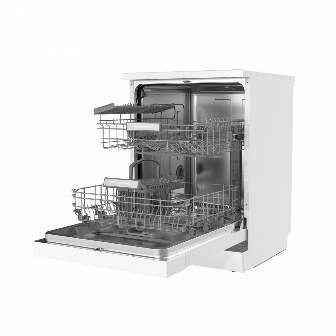 MASINA DE SPALAT VASE HEINNER HDW-FSM60614DWE++. 14 SETURI, CLASA DE EFICIENTA ENERGETICA E, CONTROL ELECTRONIC, DISPLAY