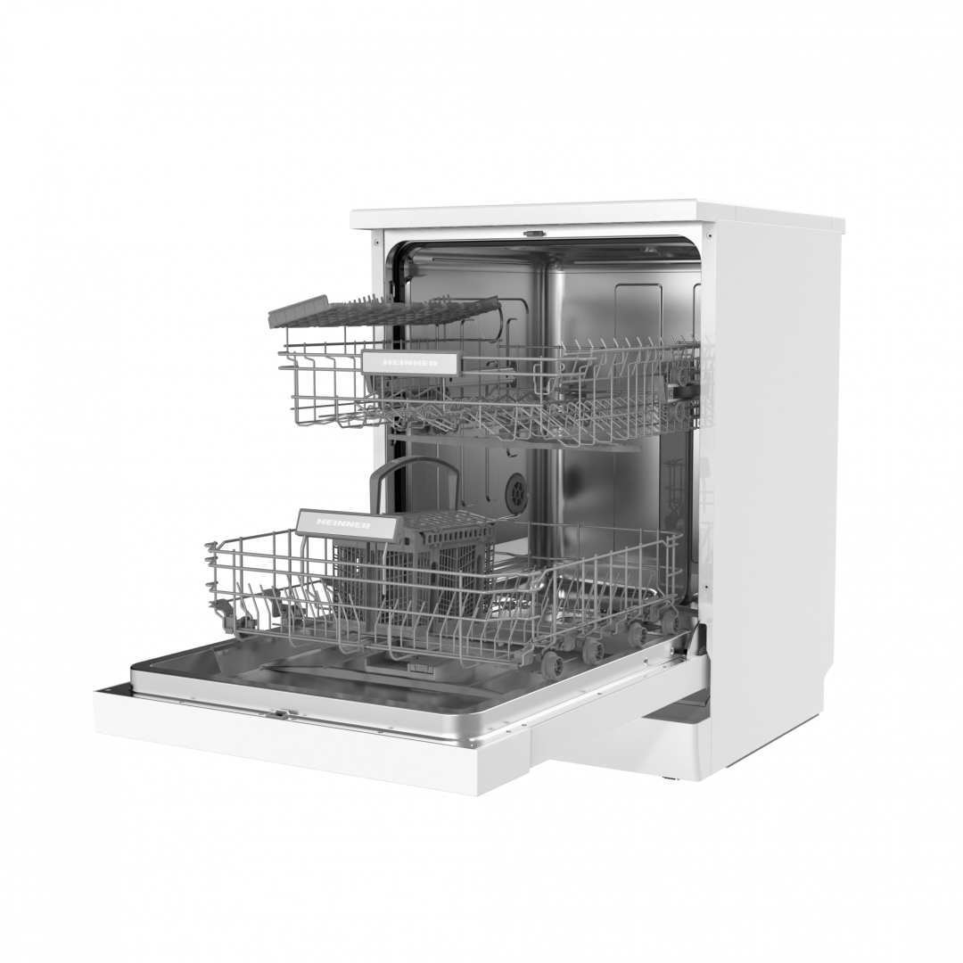 Heinner Masina de spalat vase Masina de Spalat Vase Heinner HDW-FSM60614DWE++ | 14 Seturi, Clasa E, Display Digital, 6 Programe