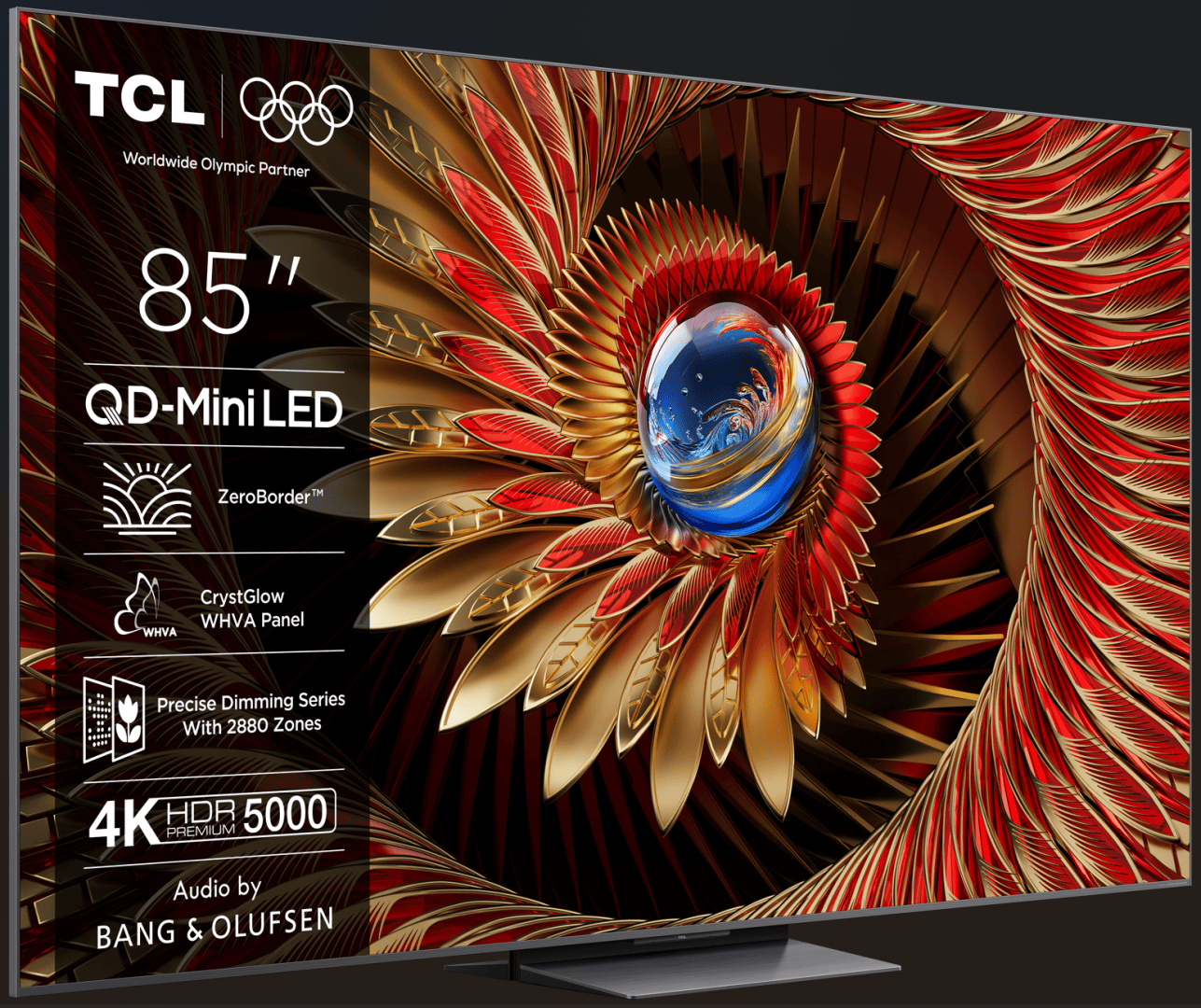 TCL Televizoare Televizor TCL Mini LED 85Q8C | 215 cm, Smart Google TV, 4K UHD, 144Hz, (Model 2025)