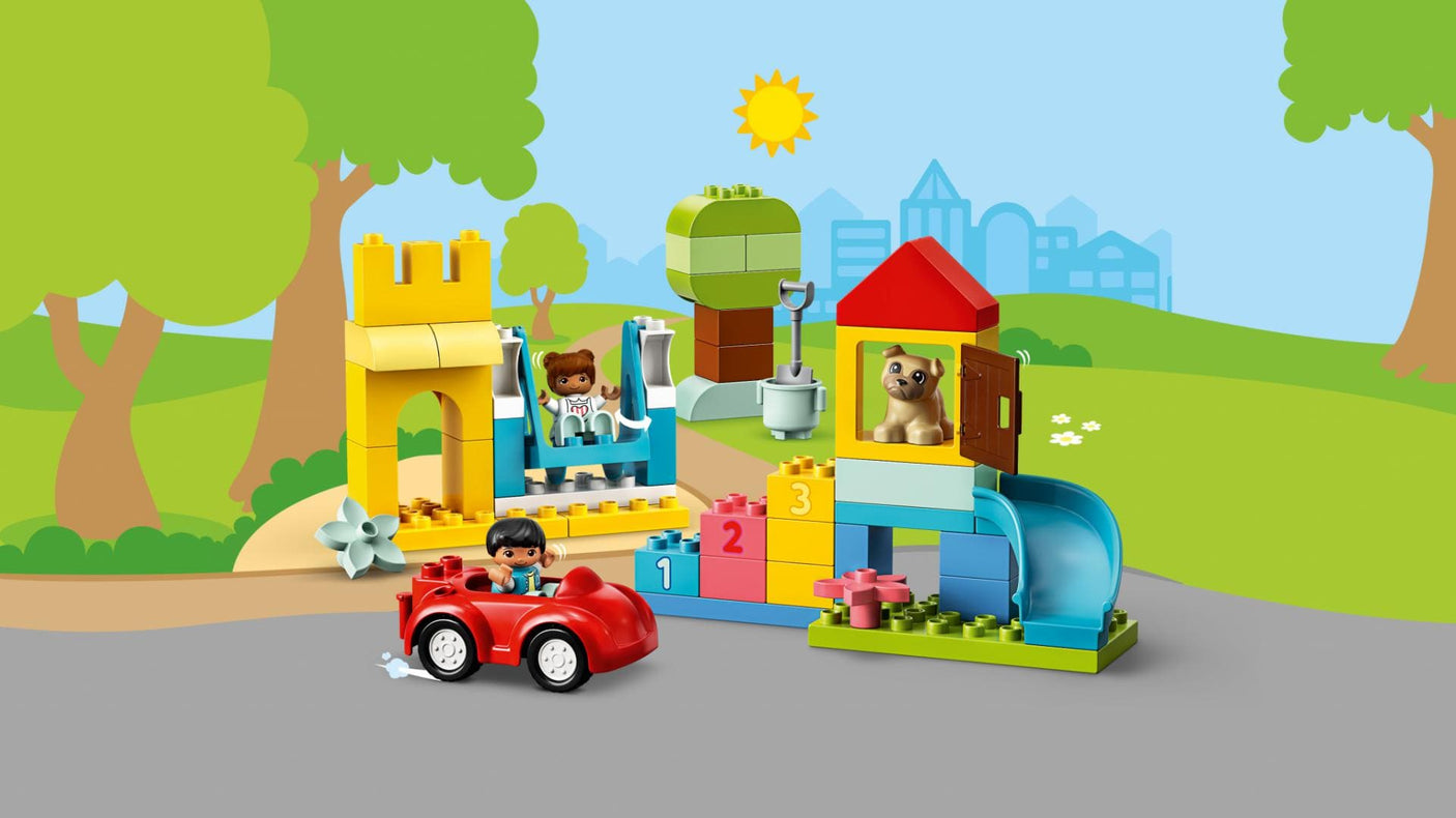 Lego Jucării Set Constructie LEGO Duplo 10914 | Cutie Deluxe Forma Caramida, 85 Piese, 1.5+