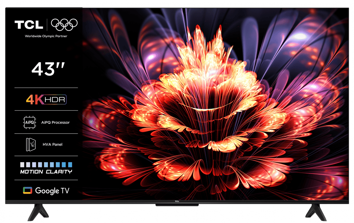 TCL Televizoare Televizor TCL LED 43V6C | 108 cm, Smart Google TV, 4K Ultra HD, (Model 2025)