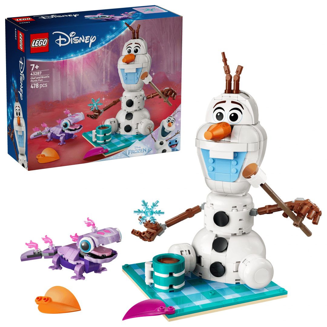 Lego Jucării Set Constructie LEGO Disney 43287 | Olaf si Bruni, Frozen, Picnic, 169 piese