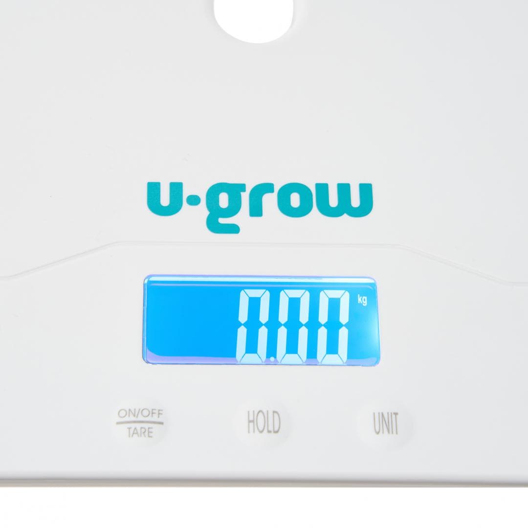 U-Grow Puericultură Cantar Corporal Digital U-Grow UG01-BSB | 2in1 Bebe si Mama, Bluetooth, LED, 100kg, Alb