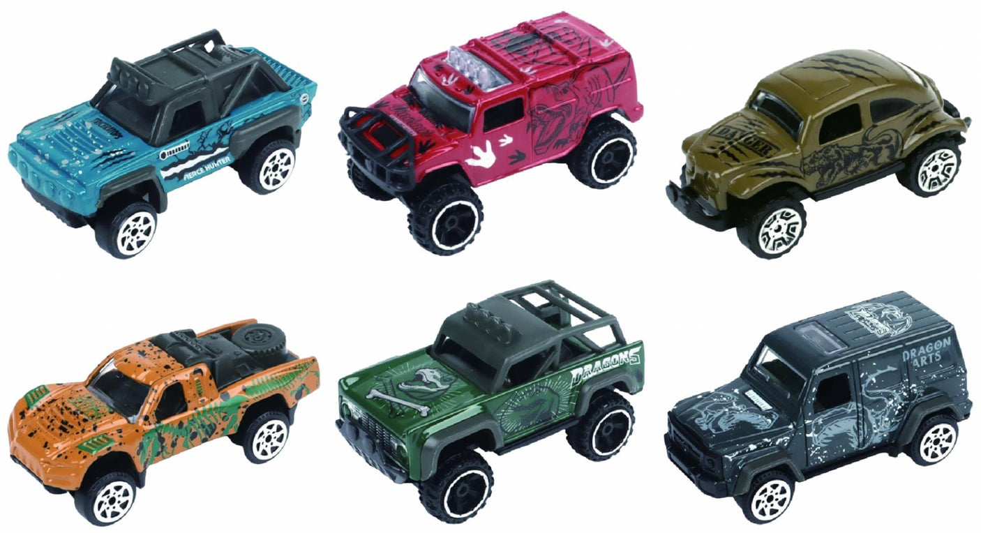 Cevodle Jucării Macheta Die Cast Cevodle CEV64003-0001MIX | Set 6 Camionete, Scara 1/64, 7.5cm