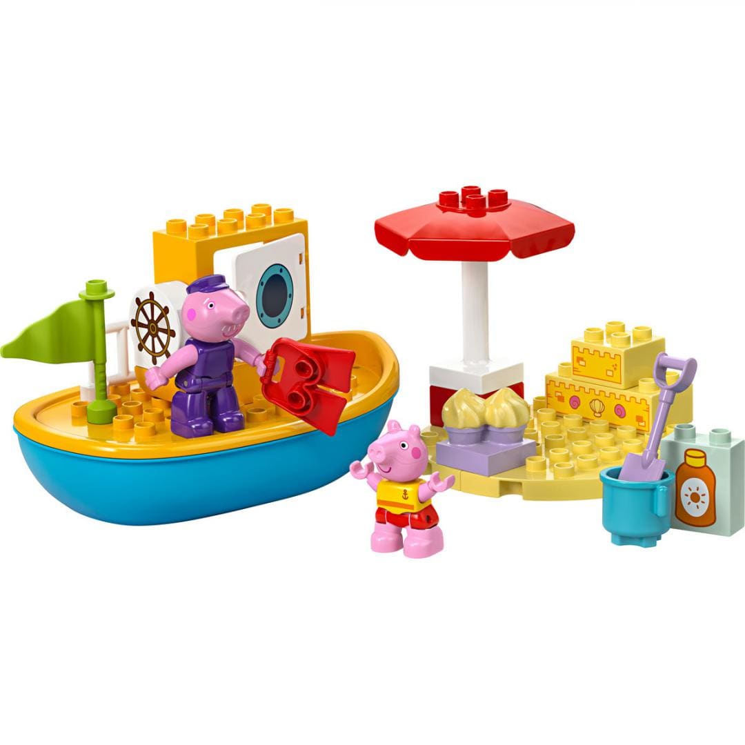 Lego Jucării Set Constructie LEGO Duplo 10432 | Excursia cu Barca a Peppei, Peppa Pig