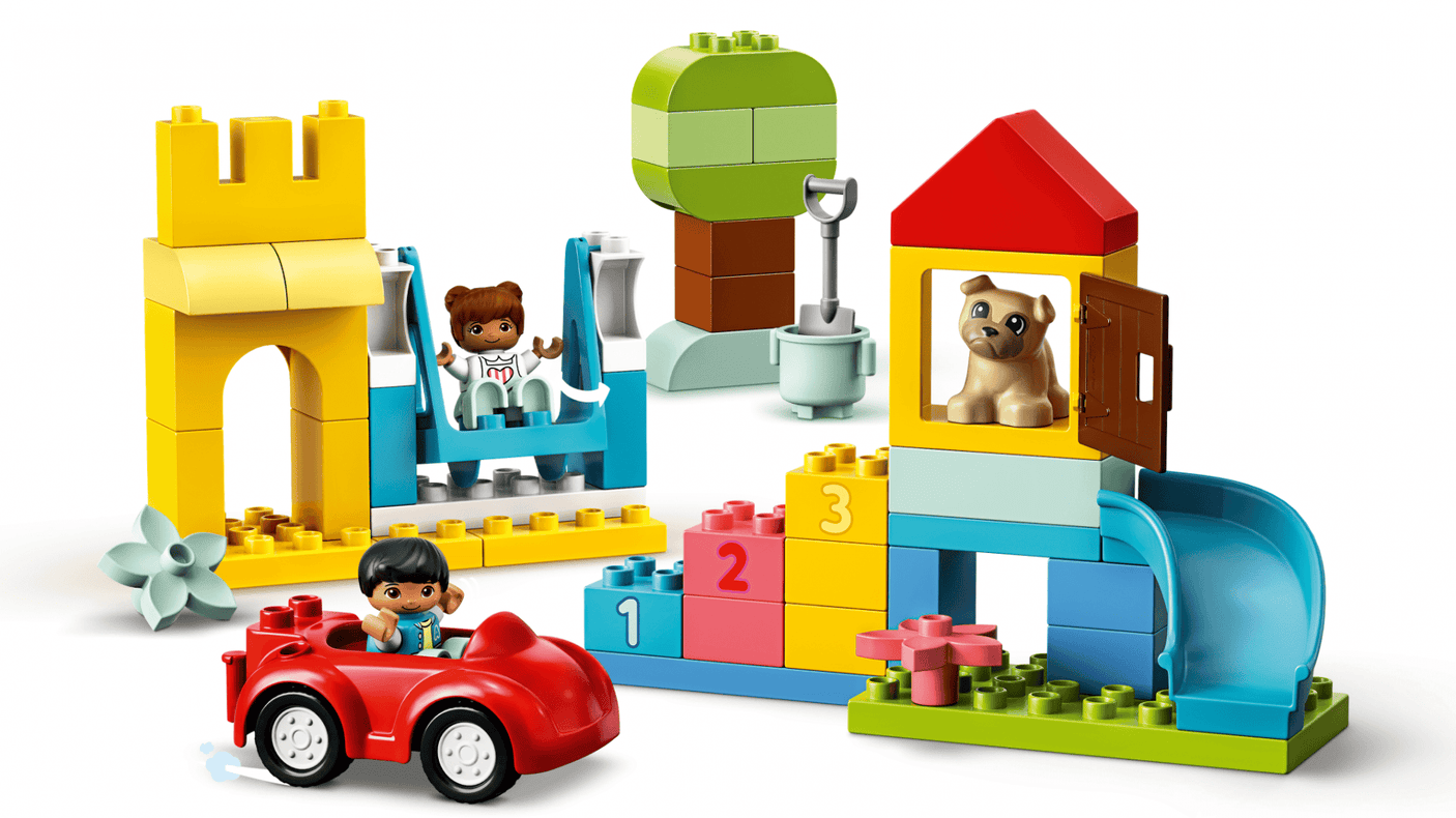 Lego Jucării Set Constructie LEGO Duplo 10914 | Cutie Deluxe Forma Caramida, 85 Piese, 1.5+