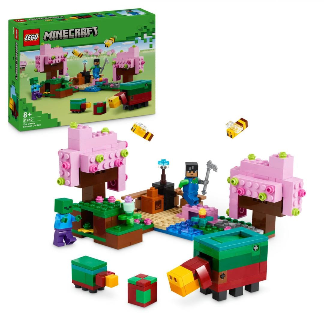 Lego Jucării Set Constructie LEGO Icons 21260 | Gradina cu Ciresi Infloriti, 1213 Piese, Cadou
