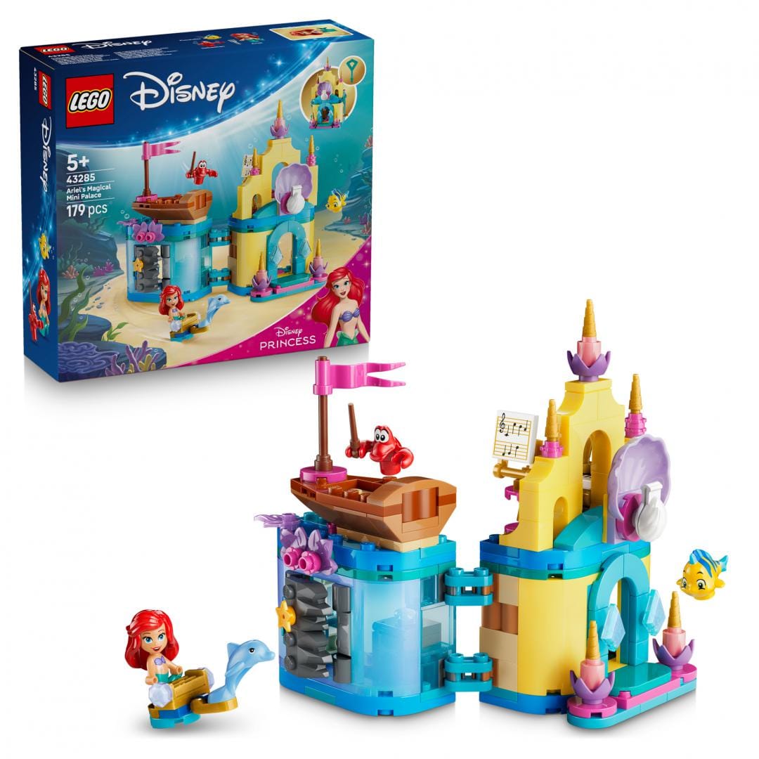 Lego Jucării Set Constructie LEGO Disney Princess 43285 | Minipalatul Magic al lui Ariel, 483 Piese, 5+