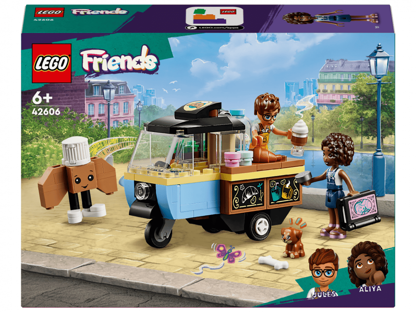 Lego Jucării Set Constructie LEGO 42606 | Brutaria pe Roti, Cadou Copii