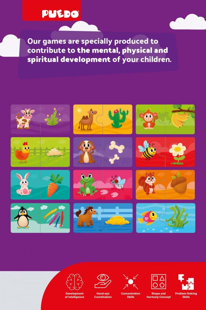 Puedo Toys Jucării Jucarie Puedo Toys PUEDOB2221 | Potrivire Spuma EVA, Ce Mananc, Educativ